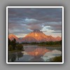 Teton Range, sunrise reflection